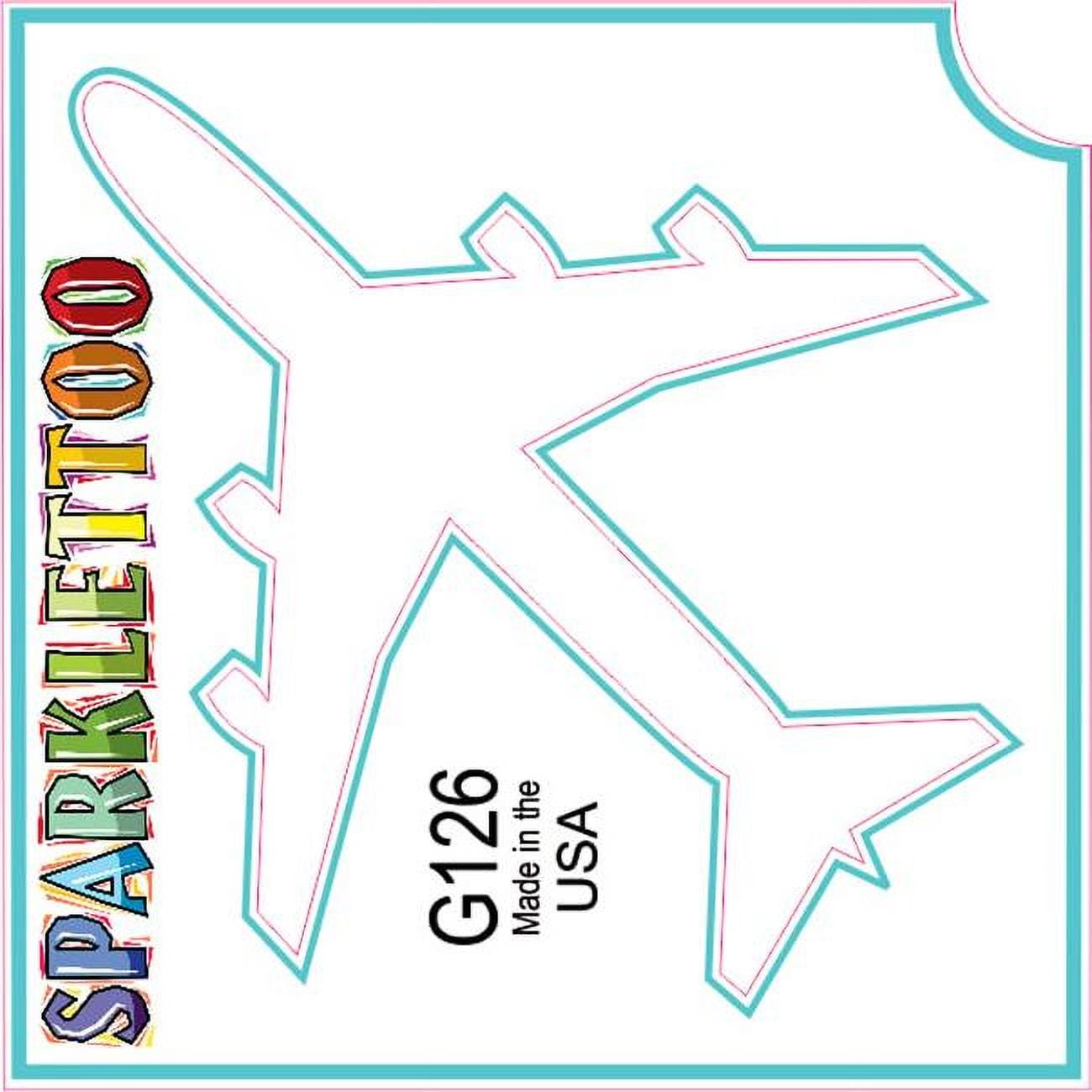 Ruby Red Paint G126-2 1.5 x 2.3 x 2.3 in. 2-Ply Jet 2 Design Glitter Tattoo - Pack of 100