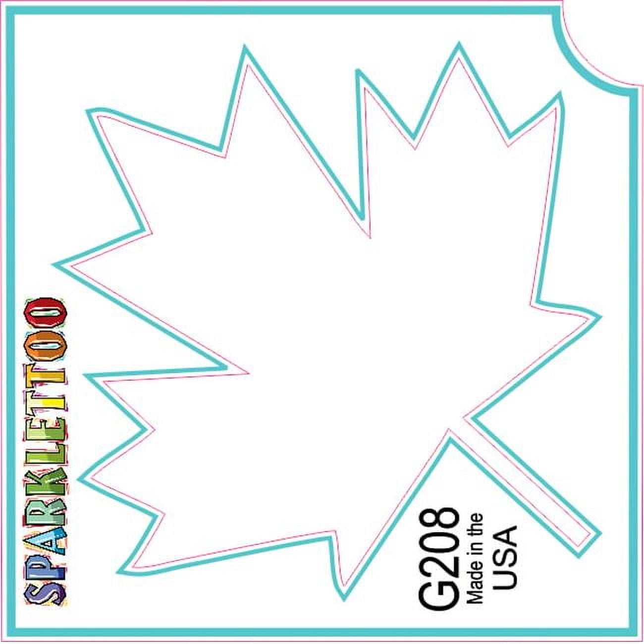 Ruby Red Paint G208-2 1.5 x 2.3 x 2.3 in. 2-Ply Canada Leaf Design Glitter Tattoo - Pack of 100
