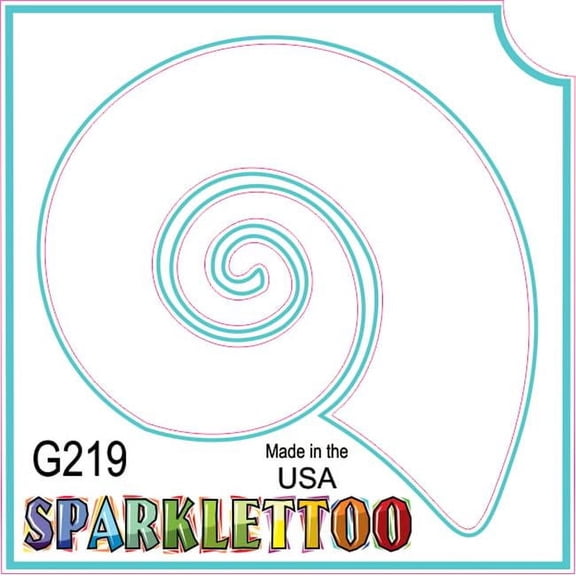 Ruby Red Paint G219 1.5 x 2.3 x 2.3 in. 3-Ply Shell Design Glitter Tattoo - Pack of 100