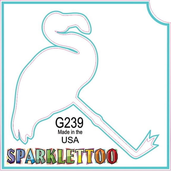 Ruby Red Paint G239 1.5 x 2.3 x 2.3 in. 3-Ply Flamingo Design Glitter Tattoo - Pack of 100