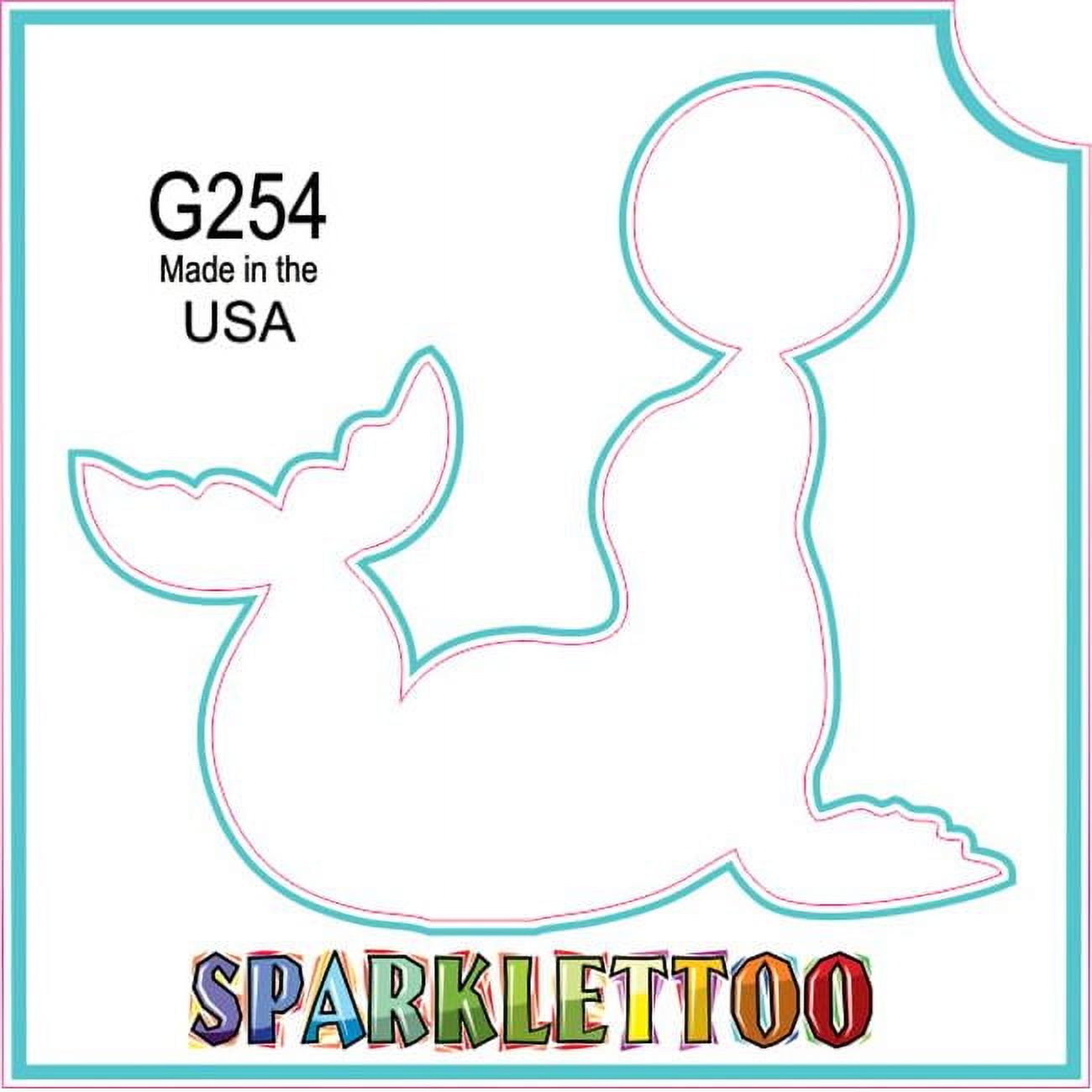 Ruby Red Paint G254-2 1.5 x 2.3 x 2.3 in. 2-Ply Seal Design Glitter Tattoo - Pack of 100