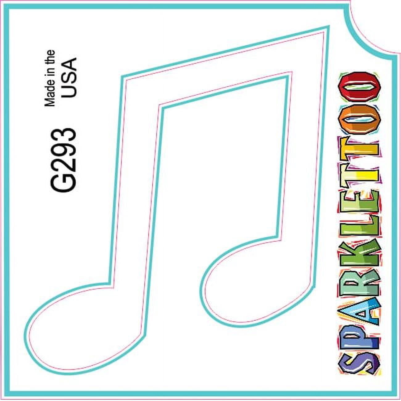 Ruby Red Paint G293 1.5 x 2.3 x 2.3 in. 3-Ply Music Note 2 Design ...