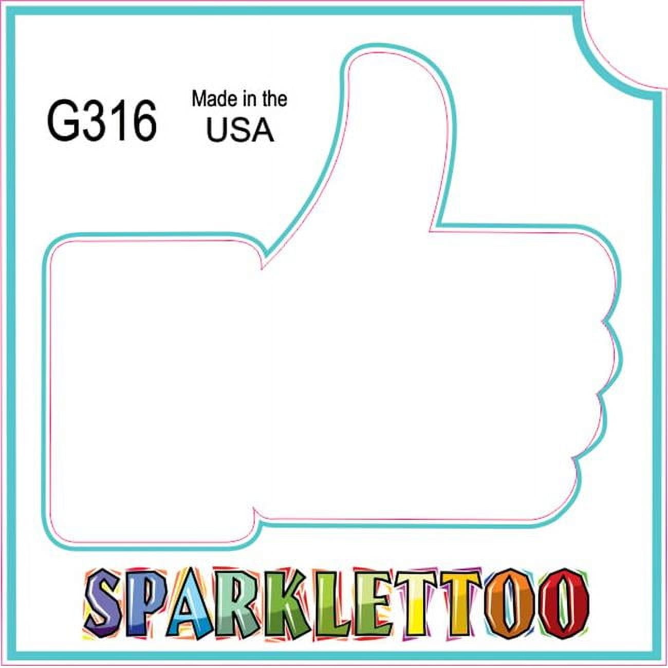 Ruby Red Paint G316-2 1.5 x 2.3 x 2.3 in. 2-Ply Like Design Glitter Tattoo - Pack of 100