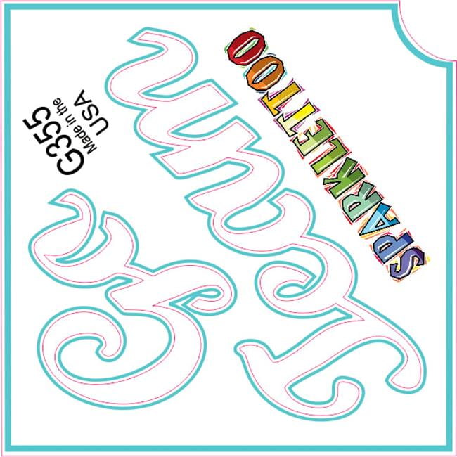 Ruby Red Paint G355-2 1.5 x 2.3 x 2.3 in. 2-Ply Go Team Design Glitter Tattoo - Pack of 100