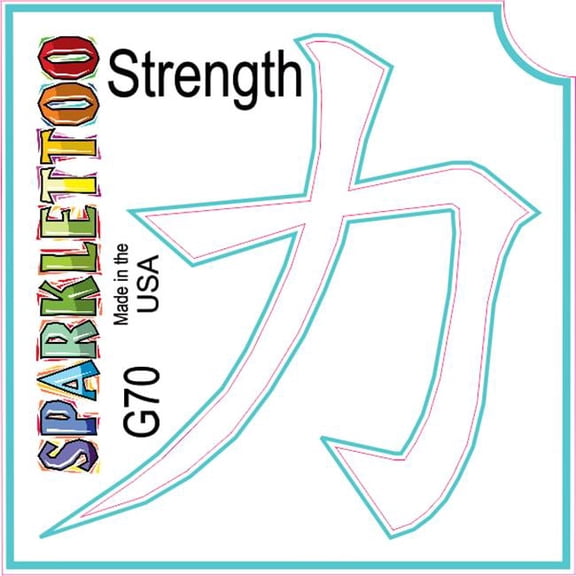 Ruby Red Paint G70-2 2 Ply Strength Design Glitter Tattoo, Pack of 100