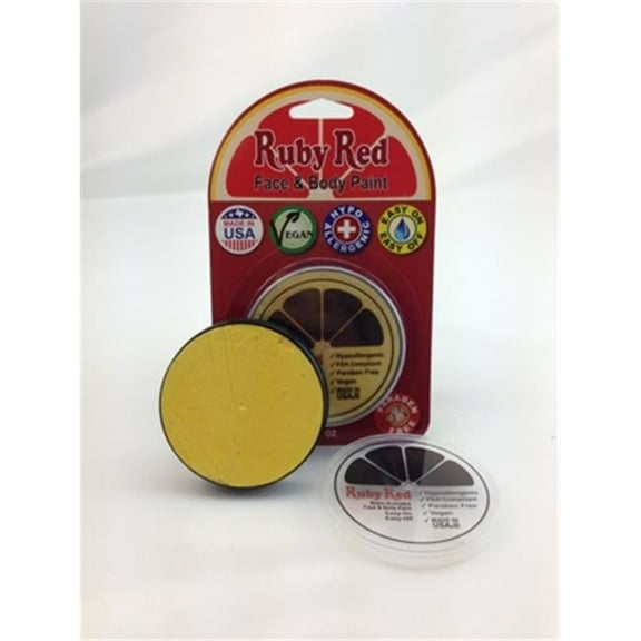 Ruby Red Paints 18MP351 Individual Colors, 18 ml - Pearl Yellow - P351