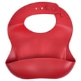 thumbnail image 1 of Ruby Red Silicone Baby Bib, 1 of 2