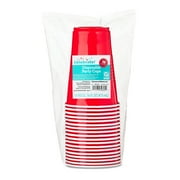 Plastic Disposable Party Cups, Ruby Red, 16 oz, 18 Pieces, by Way To Celebrate
