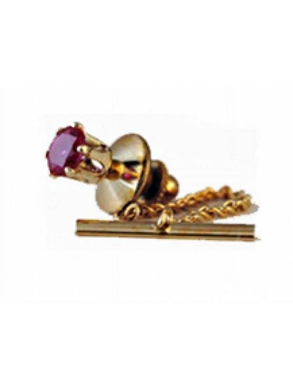 Ruby Red Spinel Tie Tacks