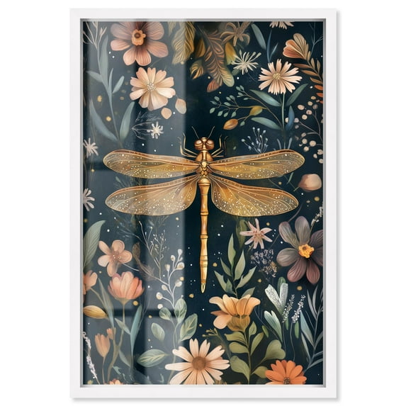 Ruby Reed Rider III Shadowbox Print Botanical Decor by Art Remedy, White Frame, 10 x 15