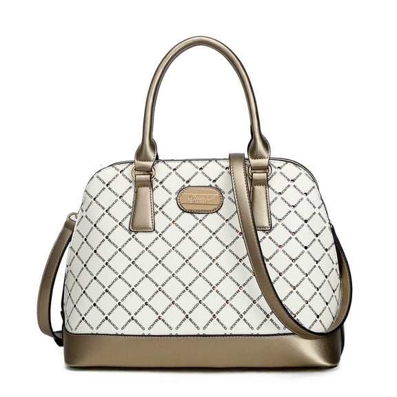 Ruby Romance Crystal Stud Top Handle Bag