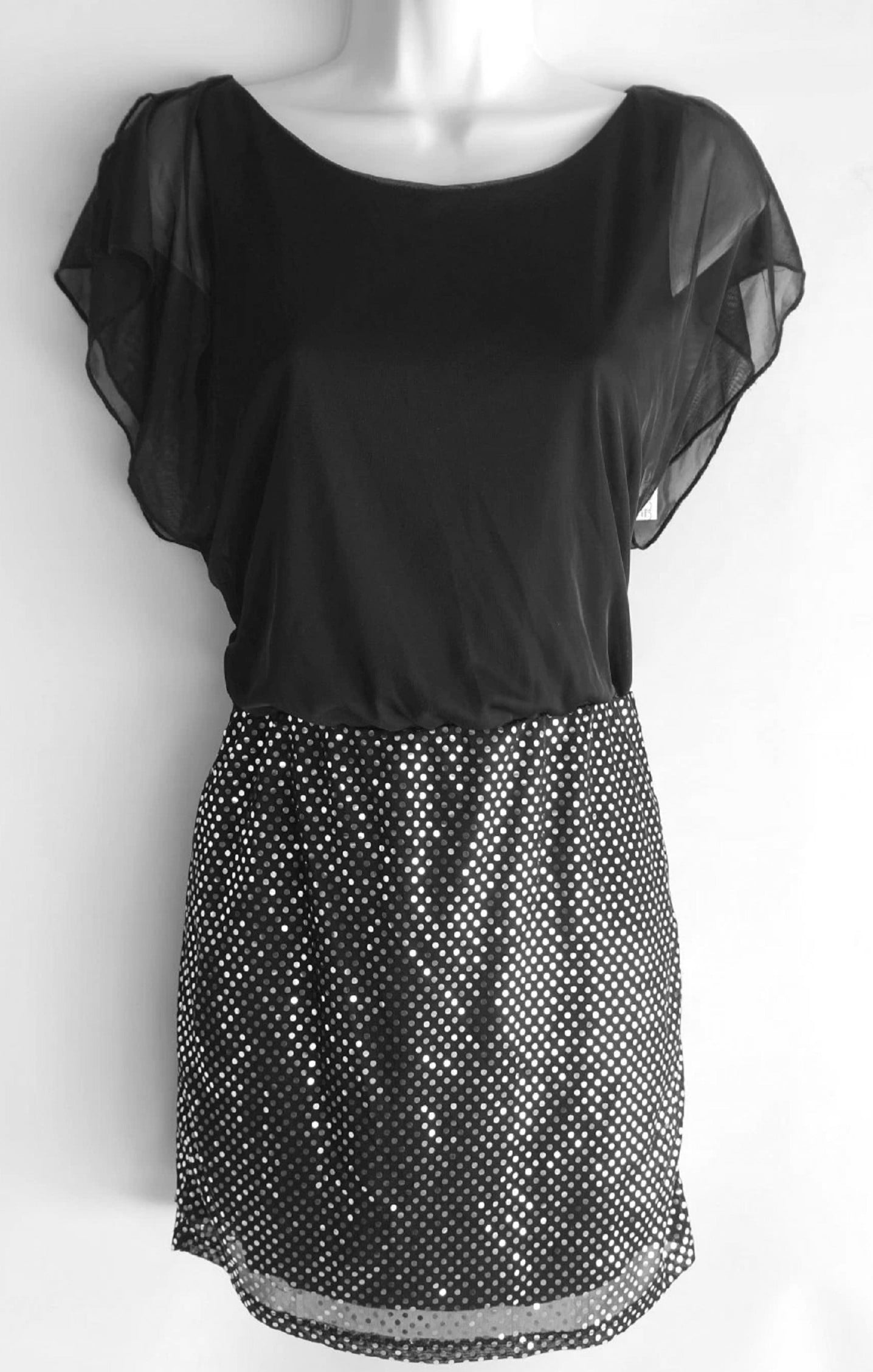 dress ruby rox Marcella | Marvin Dress Black in Off White | Women's Size XS | Ponte main image 1