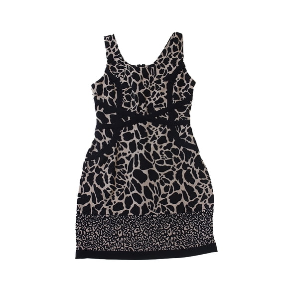 Ruby Rox Taupe Sleeveless Animal-Print Bodycon Dress 5
