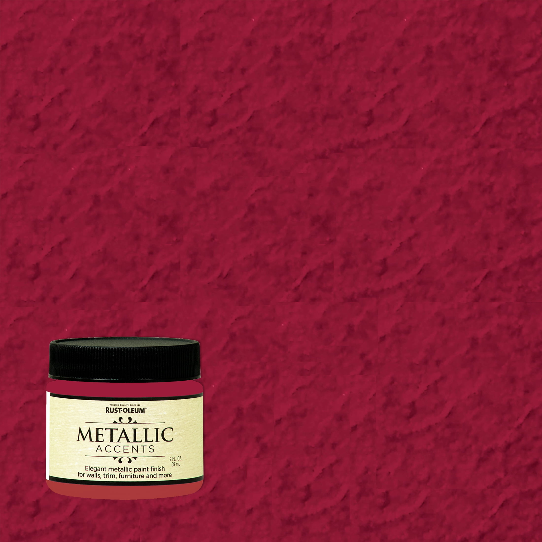 Ruby, RustOleum Metallic Accents Paint 348904, 2 oz, 4 Pack