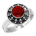 thumbnail image 1 of Ruby Simulated Ring 925 Sterling Silver Handmade Jewelry, 1 of 5