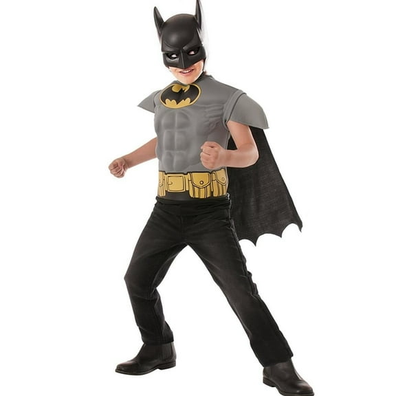 Ruby Slipper Sales Co., LLC (Rubies) Batman Grey Muscle Chest Shirt Child Costume - Small Male