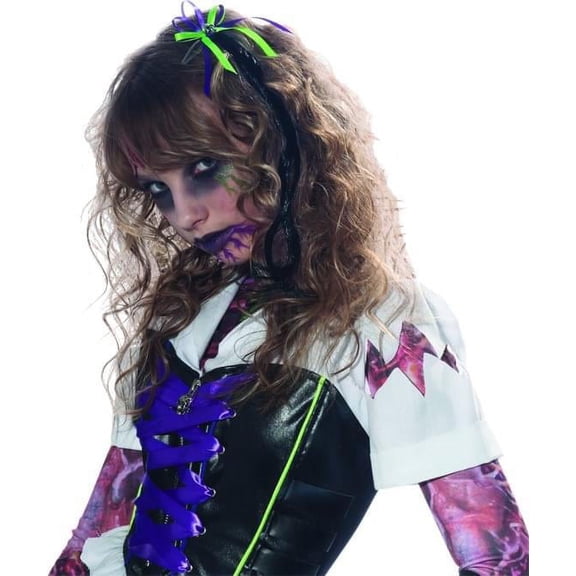 Ruby Slipper Sales Co., LLC (Rubies) Black Hair Extension & Skull Bow Costume Accessory One Size Female