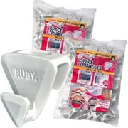 Ruby Space Triangles Ultra-Premium Hanger Hooks, 108-Piece Value Pack, Triples Closet Space, White