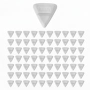 Ruby Space Triangles Plastic Clothes Hanger Hook Organizers White 72 Count