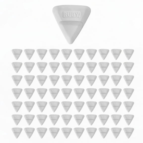 Ruby Space Triangles Closet Hanger Hook Organizer Set 72 Pieces, White