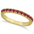 thumbnail image 1 of Ruby Stackable Ring Guard Band 14K Yellow Gold (0.37ct), 1 of 2