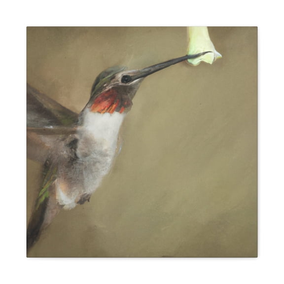 Ruby-Throated Hummingbird - Canvas