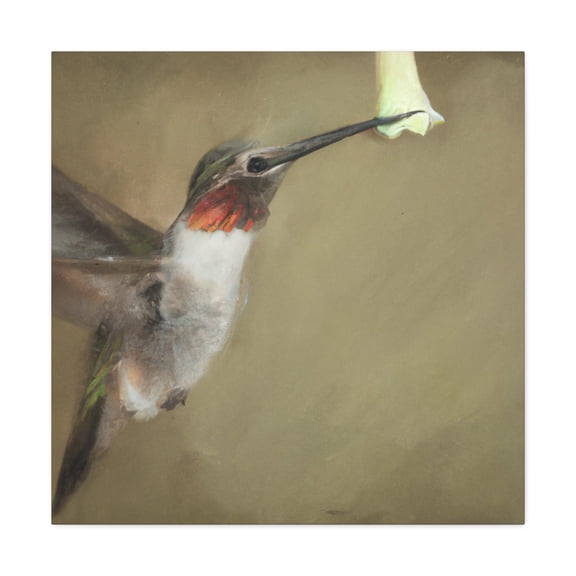 Ruby-Throated Hummingbird - Canvas