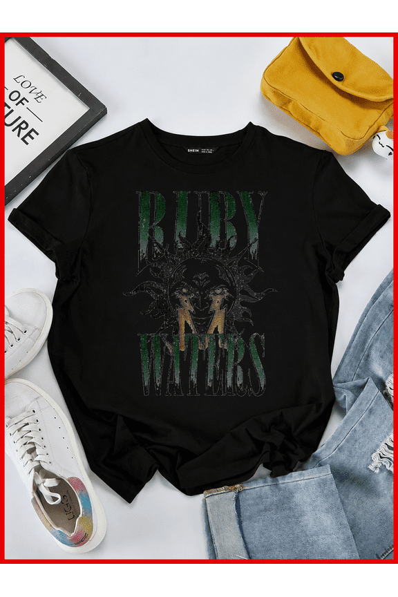 Ruby Waters Canadian Indie Alt Rock Singer Sun Portrait Unisex T-Shirt V60842, S-5XL