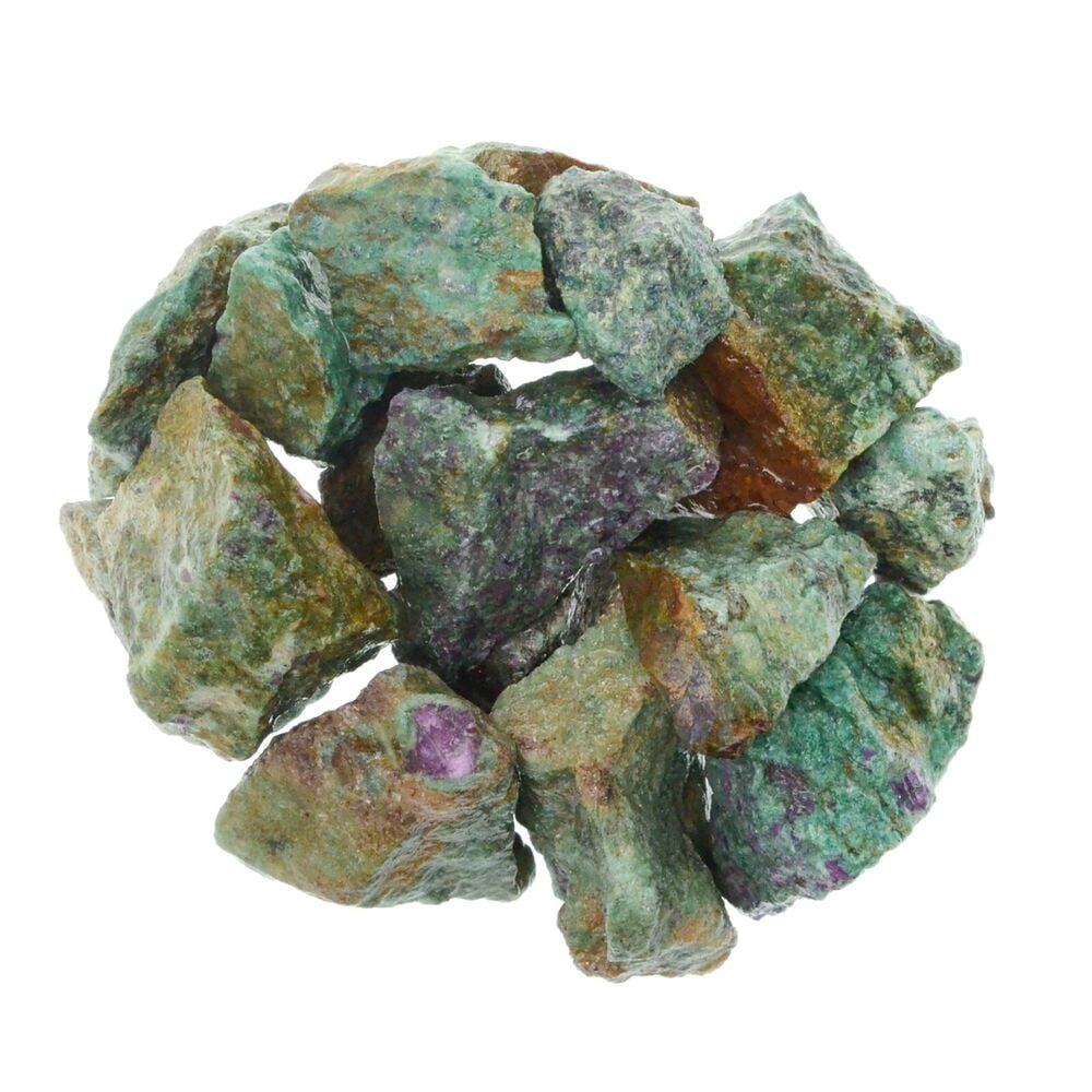 Ruby Zoisite Rough Rocks for Tumbling for Dispelling Fear and Anxiety