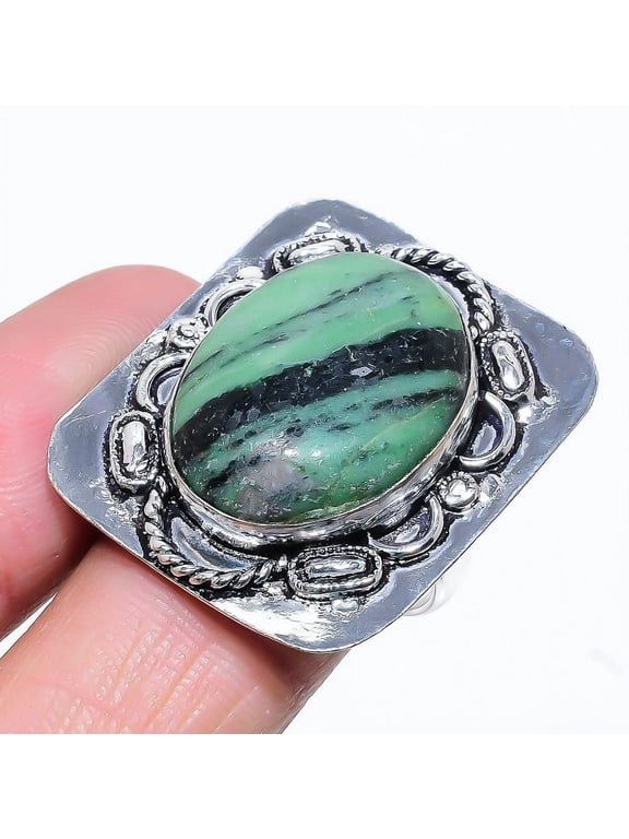 Ruby Zosite Lab-Created Handmade 925 Sterling Silver Jewelry Ring Size 10