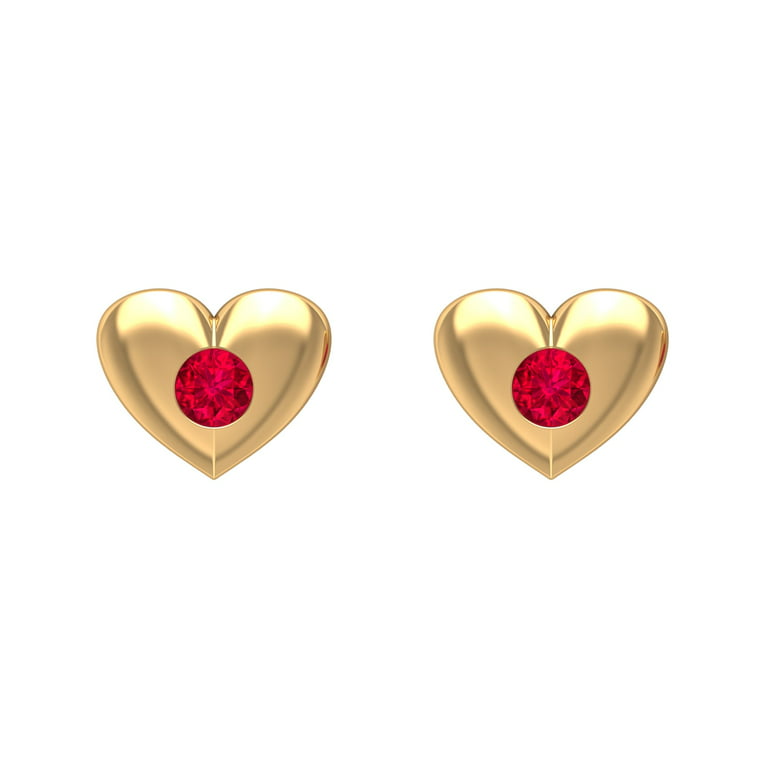 Ruby Heart Gemstone Gift Box Closures