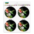 thumbnail image 1 of Ruby's Hummingbird Flower Garden Refrigerator Fridge Locker Vinyl Circle Magnet Set, 1 of 4