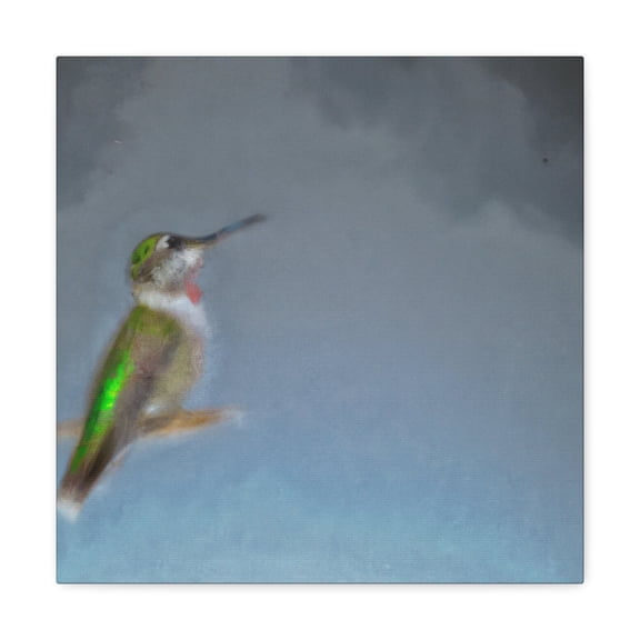 Ruby-throated Hummingbird. - Canvas