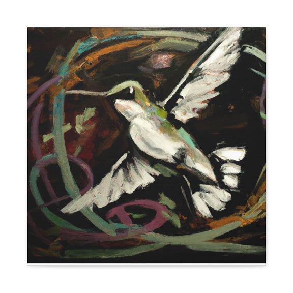 Ruby-throated Symphony. - Canvas