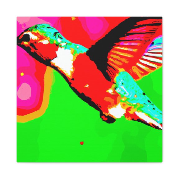 Ruby-throated Vibrance. - Canvas