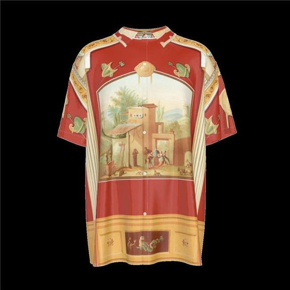 Rubys Red Room Short Sleeve Button Shirts - 2XL