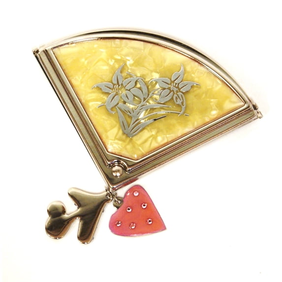 Rucci Fan with Charms Compact Mirror