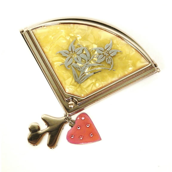 Rucci Fan with Charms Compact Mirror