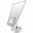 thumbnail image 1 of Acrylic Trapezoidal Glass Make up Vanity Mirror with Mini Square 10X Magnification Magnetic Mirror Clear Finish -9" x 5"x 13"H, 1 of 2