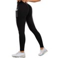 thumbnail image 1 of Ruched Booty Leggings for Women with Pockets Scrunch Butt Lifting Yoga Pants High Waist Sport Gym Tights, 1 of 5