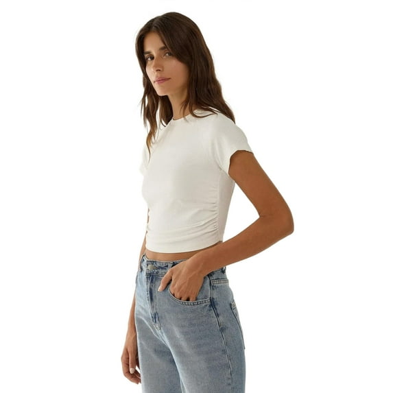 Ruched Detail Crop Top