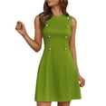 thumbnail image 1 of Clearance Womens Clothing Womens Bodycon Dresses Casual Dress with Sleeves Dress Women Elegant Ladies Cotton Dresses Neckline Dress formal Yellow Spring Dress Vestidos Sexys De Mujer, 1 of 6