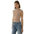 thumbnail image 1 of Ruched Half Turtleneck Crop Top, 1 of 5
