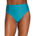 thumbnail image 1 of Ruched High-Waist Bikini Bottom Swimsuit, 1 of 2