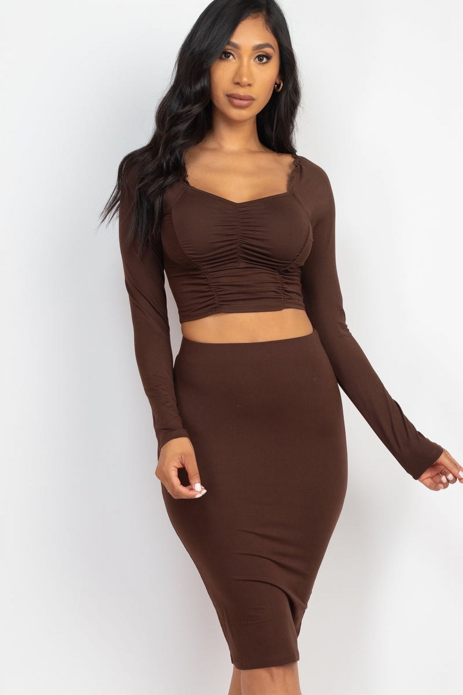 Loose Top Pencil Skirt Set
