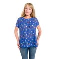 thumbnail image 1 of Ruched Short Sleeve  Cotton Top, 1 of 3