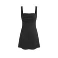 thumbnail image 1 of Ruched Square-Neck Mini Dress, 1 of 6