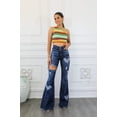thumbnail image 1 of Ruching On You Multicolored Asymmetrical Cropped Top, 1 of 6
