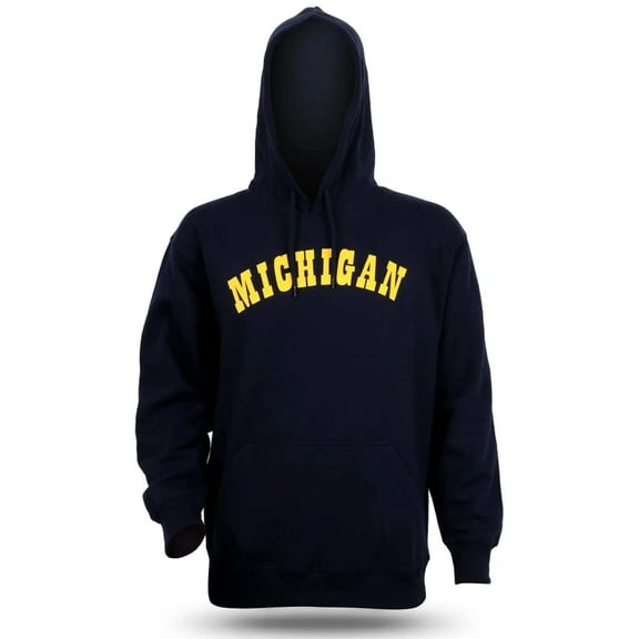 RuckFitt Blue Michigan University Hoodie, Wolverines Sweatshirt Hoodie