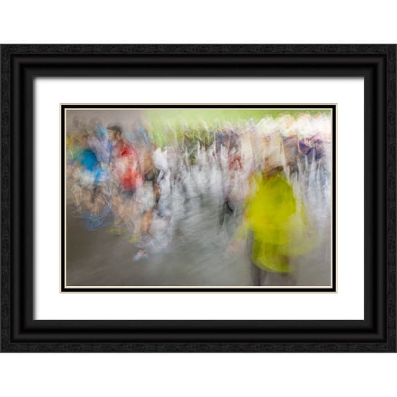 Ruckert, Stephan 24x17 Black Ornate Wood Framed with Double Matting Museum Art Print Titled - Marathon